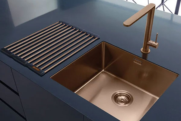 Caple MODE045 Single Bowl Sink In Copper Finish.